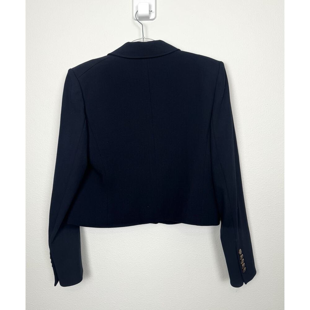 Veronica Beard Blazer Navy Blue Navis Cropped Dickey Jacket Womens 12 NWT - Picture 2 of 11
